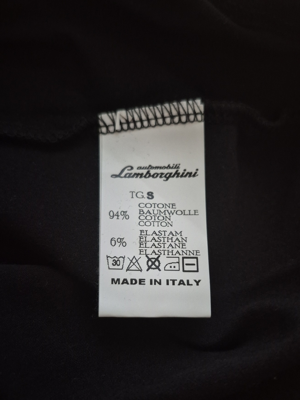 Lamborghini Rhinestone Embellished Black Women's V-Neck Tank Top - Picture 5 of 5